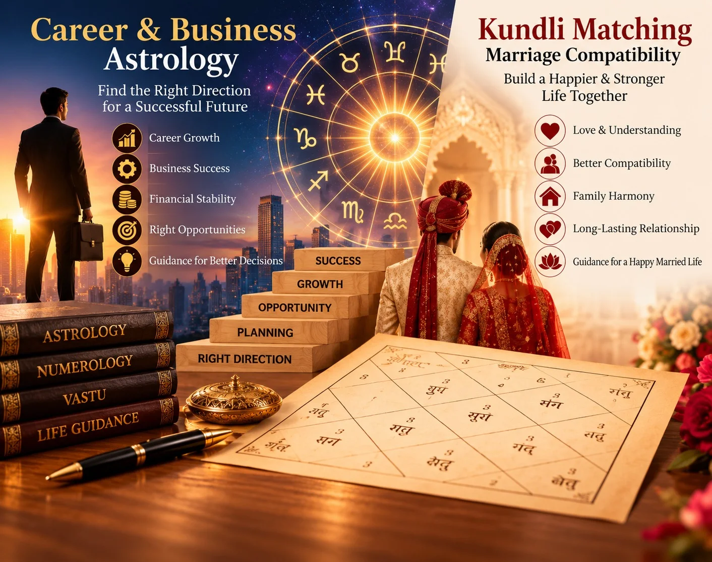 Career & Business Astrology Kundli Matching / Marriage Compatibility